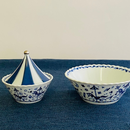 波佐見焼】和山 「メリーゴーランド」ルーフ お屋根 その他調味料入れ