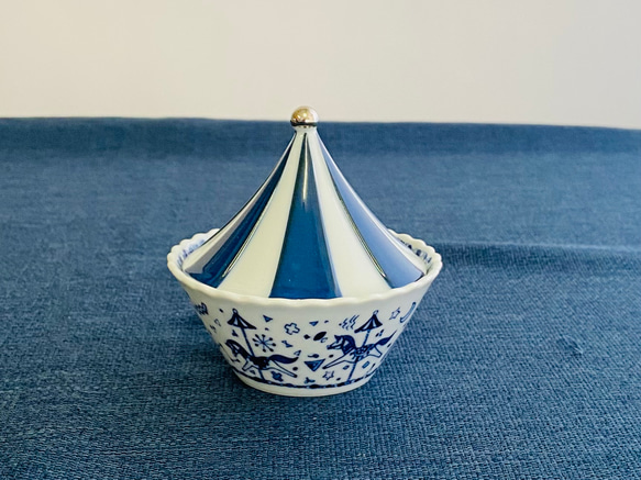 波佐見焼】和山 「メリーゴーランド」ルーフ お屋根 その他調味料入れ