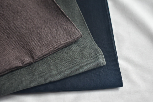 A4入るサブバッグ(持ち手ショート)/エコバッグ/綿麻ダメージダイド/国産生地 18枚目の画像