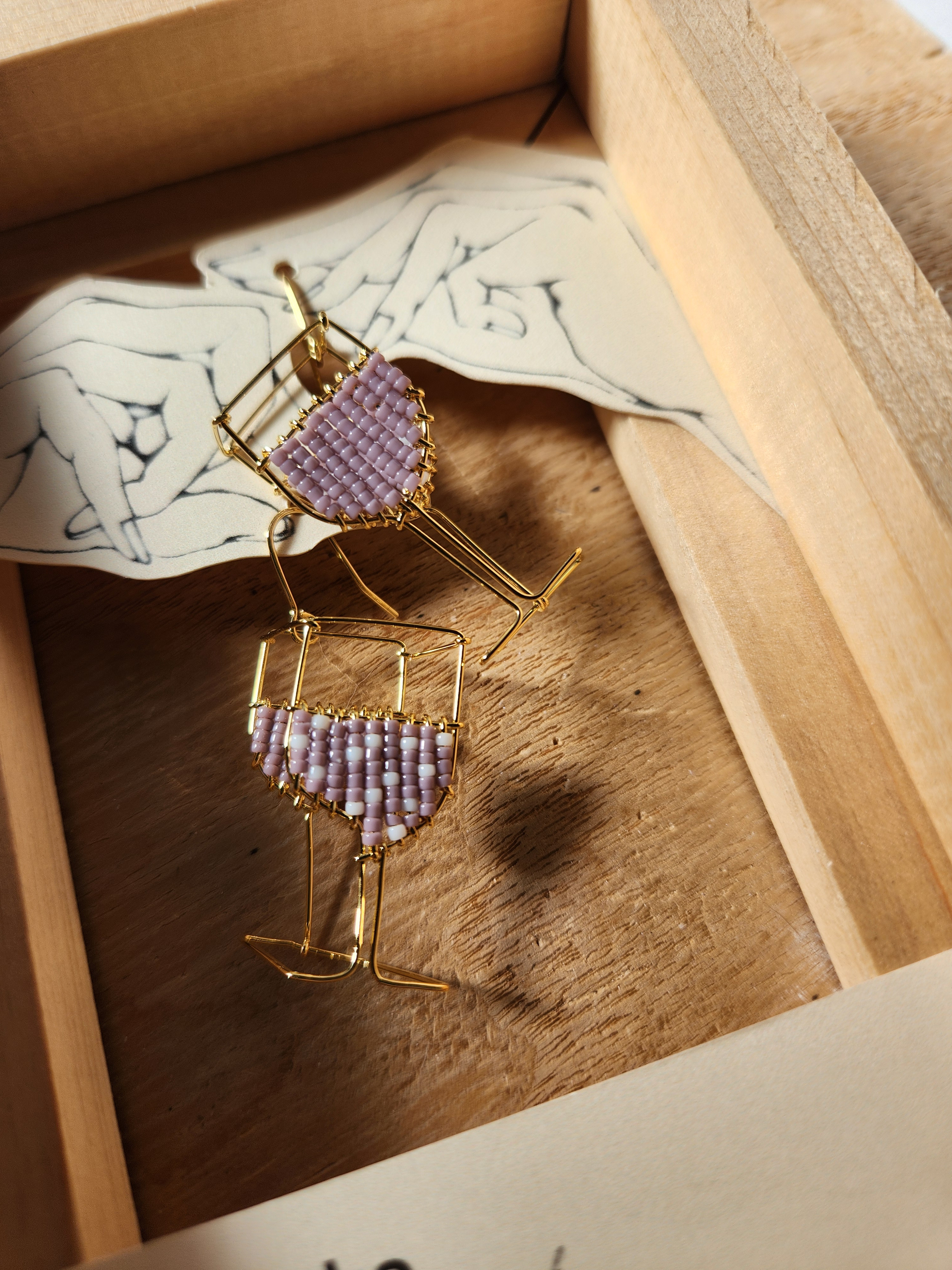 glass wine Light purple