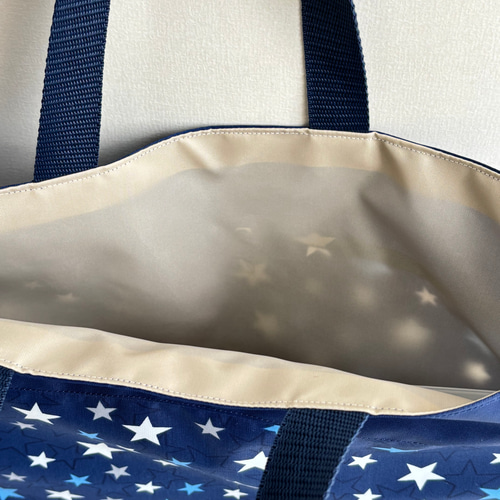 サイズオーダー可】撥水ナイロンオックス 入園入学3点セット ネイビー