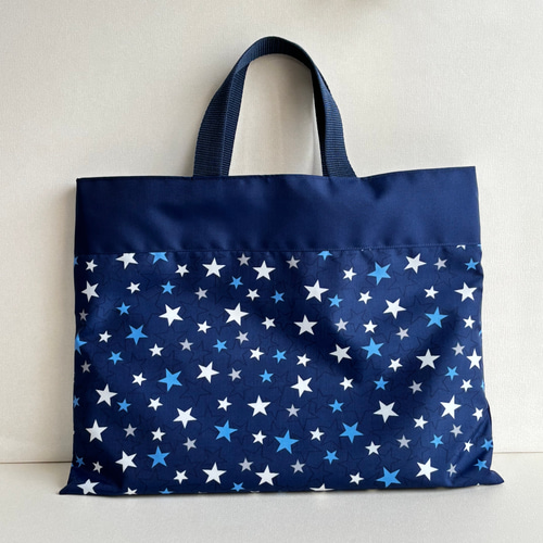 サイズオーダー可】撥水ナイロンオックス 入園入学3点セット ネイビー