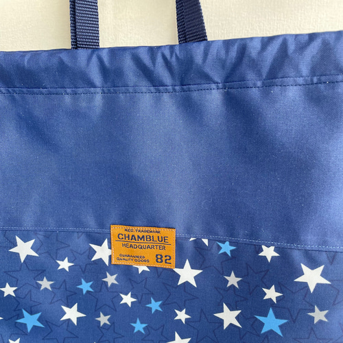 サイズオーダー可】撥水ナイロンオックス 入園入学3点セット ネイビー