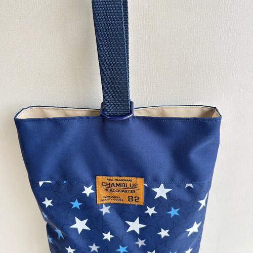 サイズオーダー可】撥水ナイロンオックス 入園入学3点セット ネイビー