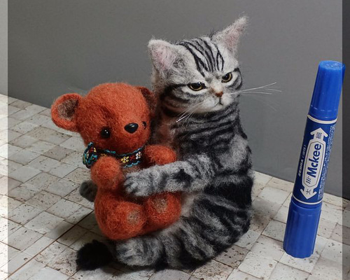 海外作家様作　アートドール　太っちょシェフ猫 海外作家様作 アートドール 太っちょシェフ猫 その他