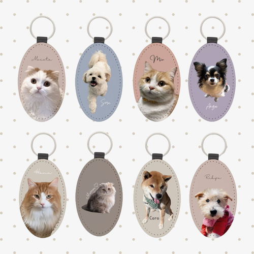 豚まん＊お名前入りオーダーメイド木製キーホルダー♫ 豚まん様専用＊お名前入りオーダーメイド木製キーホルダー