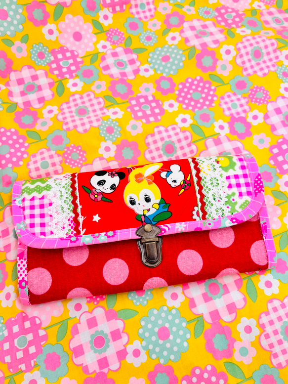 昭和レトロアニマル 可愛い長財布 赤 長財布 マリコヤ momohouse 通販