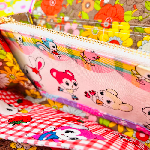 昭和レトロアニマル 可愛い長財布 赤 長財布 マリコヤ momohouse 通販