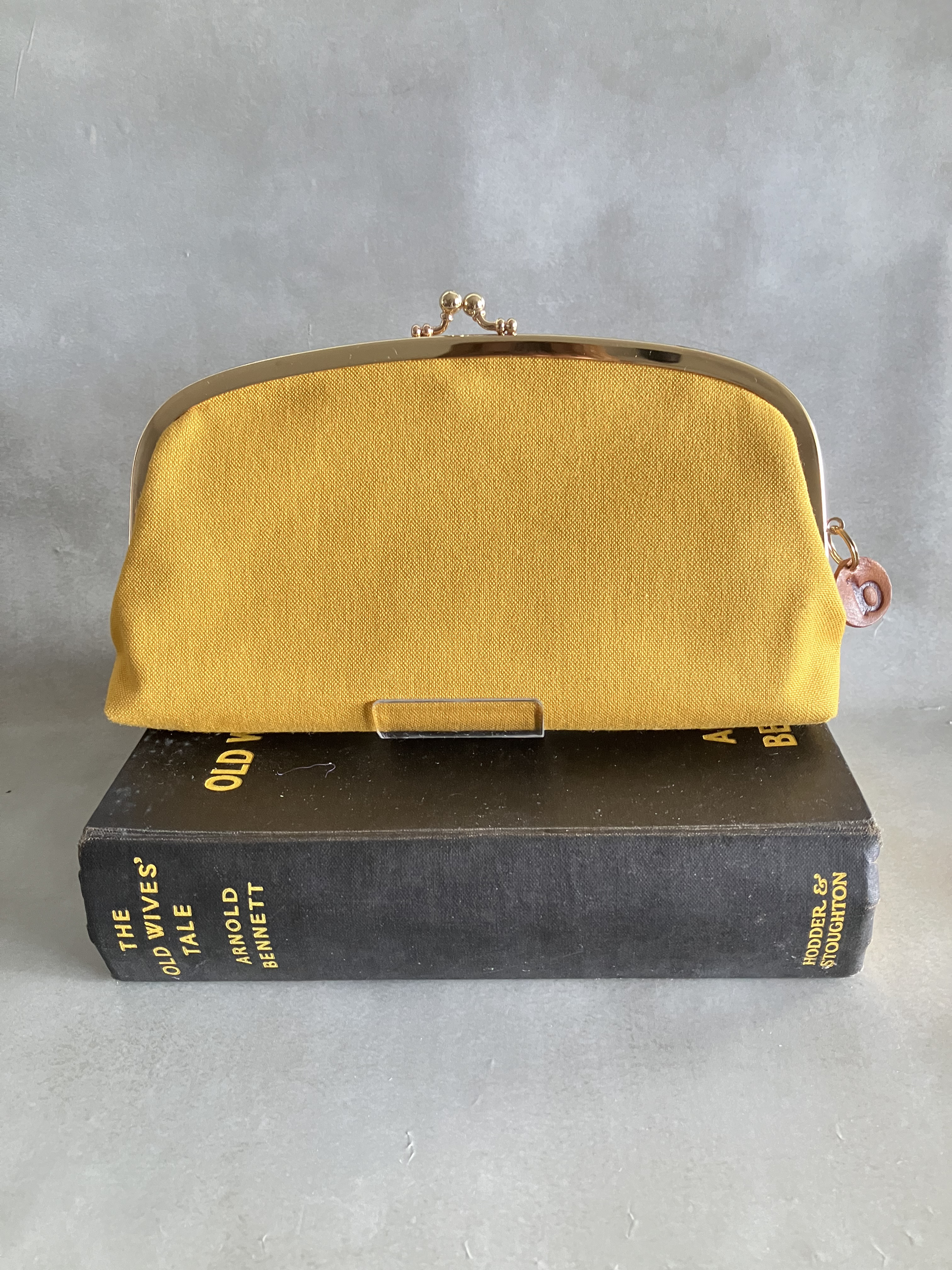 小銭が見やすい 長財布 帆布とリバティプリント