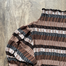 【ヴィクトリアン調】ボーダーリブメローTOPS♡ボトルネック 15枚目の画像