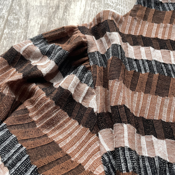 【ヴィクトリアン調】ボーダーリブメローTOPS♡ボトルネック 17枚目の画像