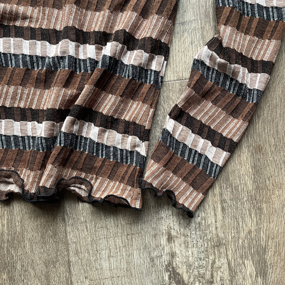 【ヴィクトリアン調】ボーダーリブメローTOPS♡ボトルネック 16枚目の画像