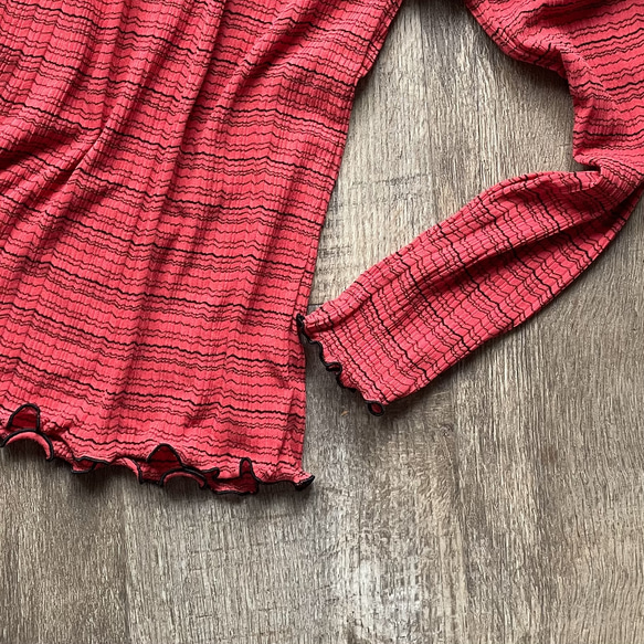 【ヴィクトリアン調】ボーダーリブメローTOPS♡ボトルネック 8枚目の画像