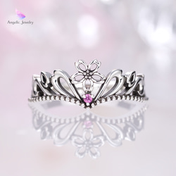 GIA鑑別 天然非加熱シルキーパパラチアサファイア　ダイアモンド　18K リング GIA 鑑別書付き 非加熱天然シルキーパパラチアサファイア ダイアモンド