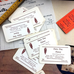 イギリスのバスチケット12冊セット　海外紙モノ　ジャンクジャーナル素材 120・イギリスバスチケット 1束（12枚）バスチケット 紙もの