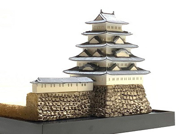 完成品】二条城・京都府 お城 ミニジオラマ 手のひらサイズ 城コレ