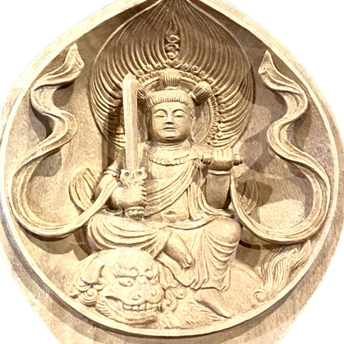 【フォロー割・新品】 香合仏　文殊菩薩　白檀　仏龕　懐中仏　文珠菩薩 セール延長・新品】 香合仏 文殊菩薩 白檀 仏龕 懐中仏 文珠菩薩