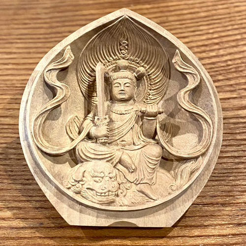 香合　印度白檀　彫り物 香合印度白檀彫り物