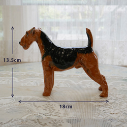 ヴィンテージ　陶器の犬　エアデール 7枚目の画像