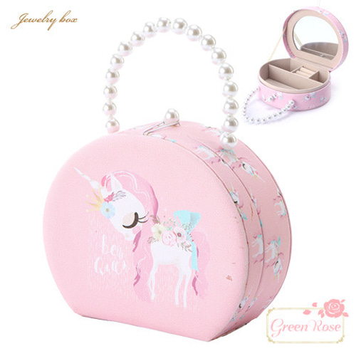 ハンドバッグ型 ジュエリーボックス ユニコーン アクセサリー ゆめかわ