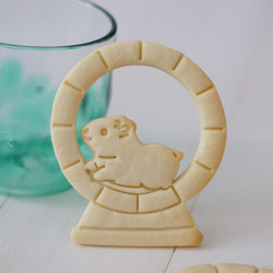 ぐるぐるハムスター（スタンプ＆補助スタンプ付き）　クッキー型 2枚目の画像