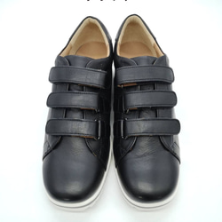 【アシオト】神戸の靴職人が作った♪超軽量・純国産レザースニーカー♪モデルサイズ26.0cmまで対応商品（3EA1548） 3枚目の画像