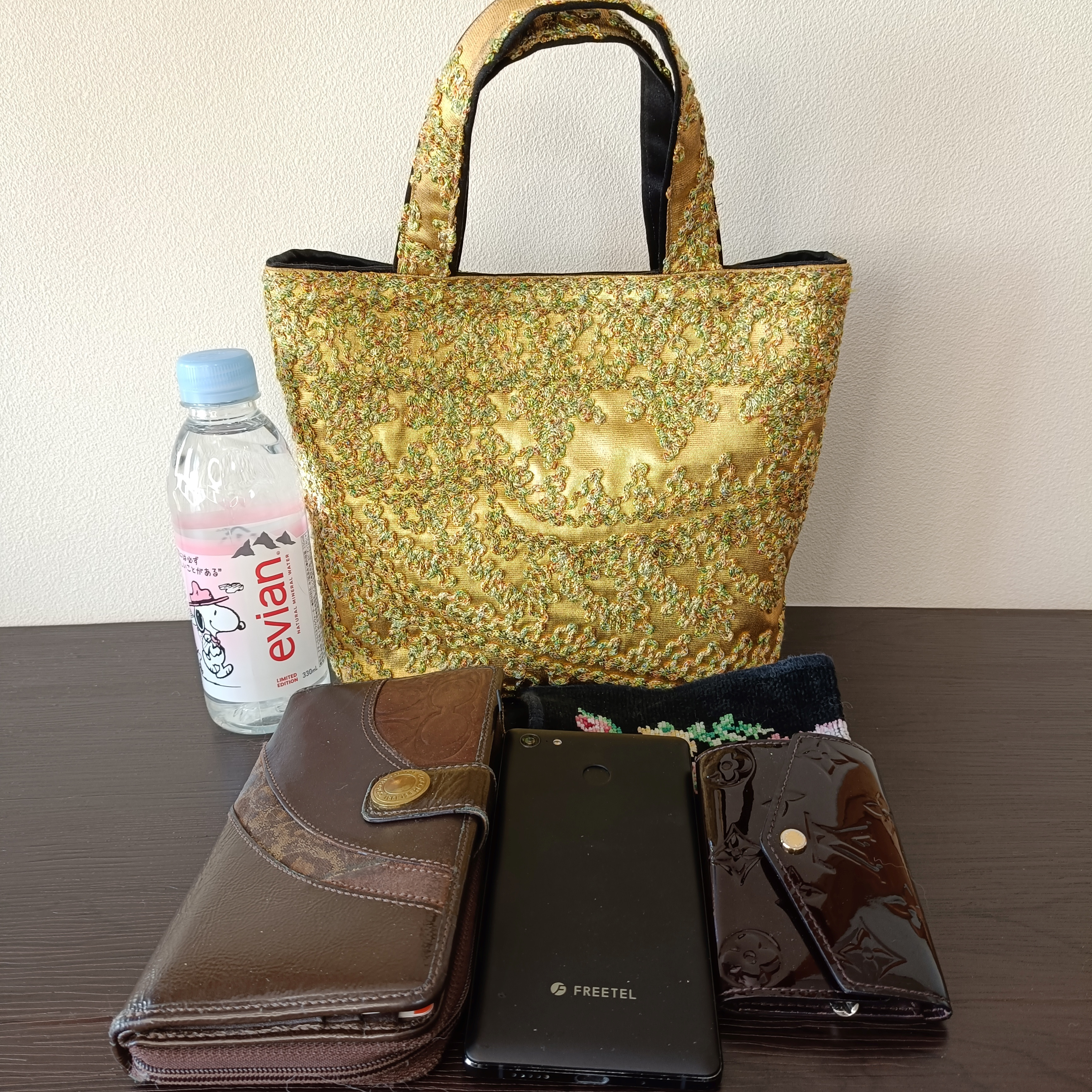 65 超レア!! 無月 刺繍 パーティバッグ 正絹 帯バッグ 着物 リメイク 日本製