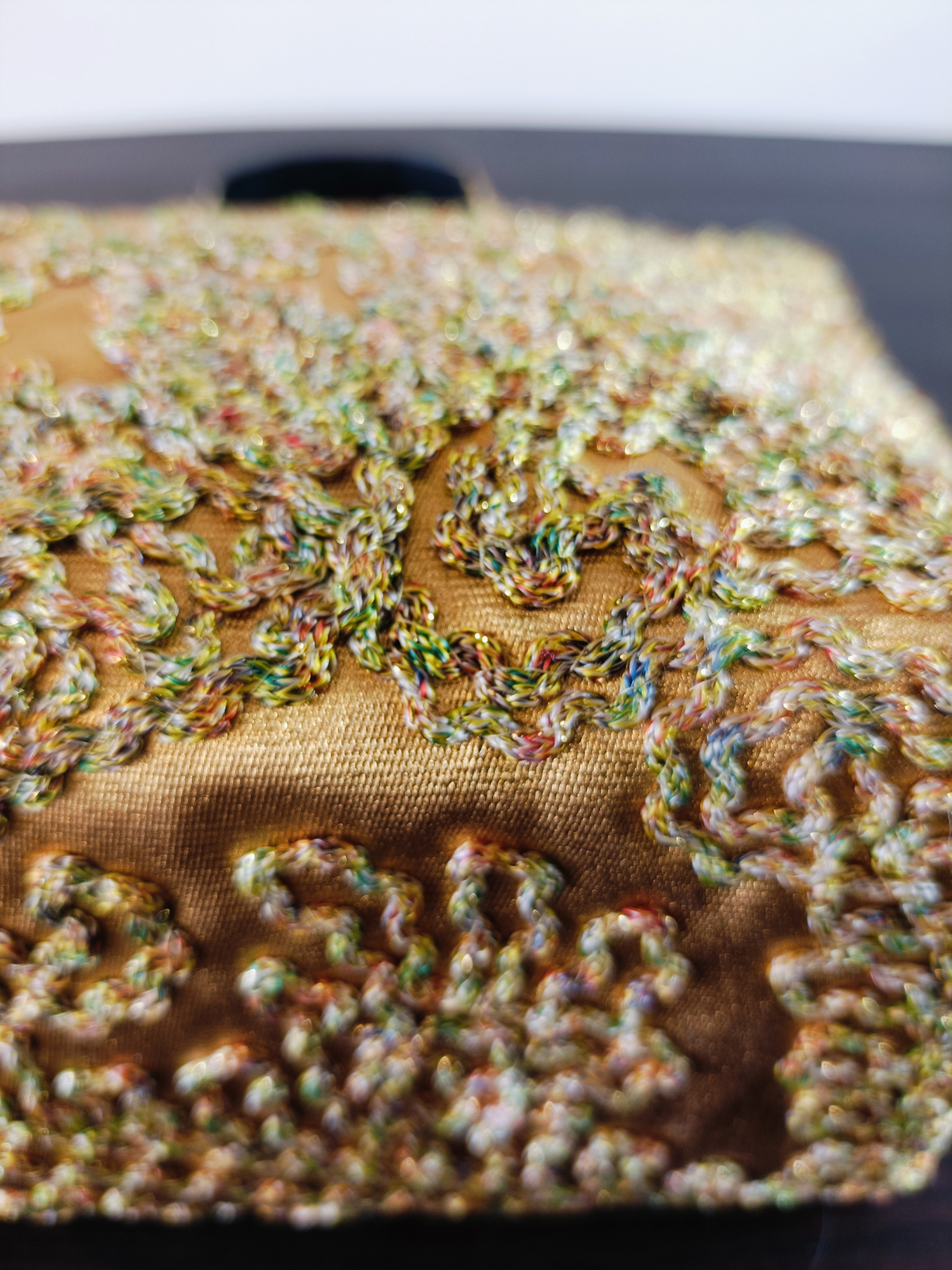 65 超レア!! 無月 刺繍 パーティバッグ 正絹 帯バッグ 着物 リメイク 日本製