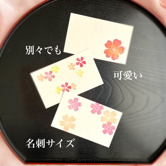 ５種の桜はんこ詰め合わせセット（3月4月の消しゴムはんこ） 9枚目の画像