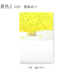 罫線つきポストカード12枚セット＊季節のご挨拶に＊『12の景色』シリーズ2025 16枚目の画像