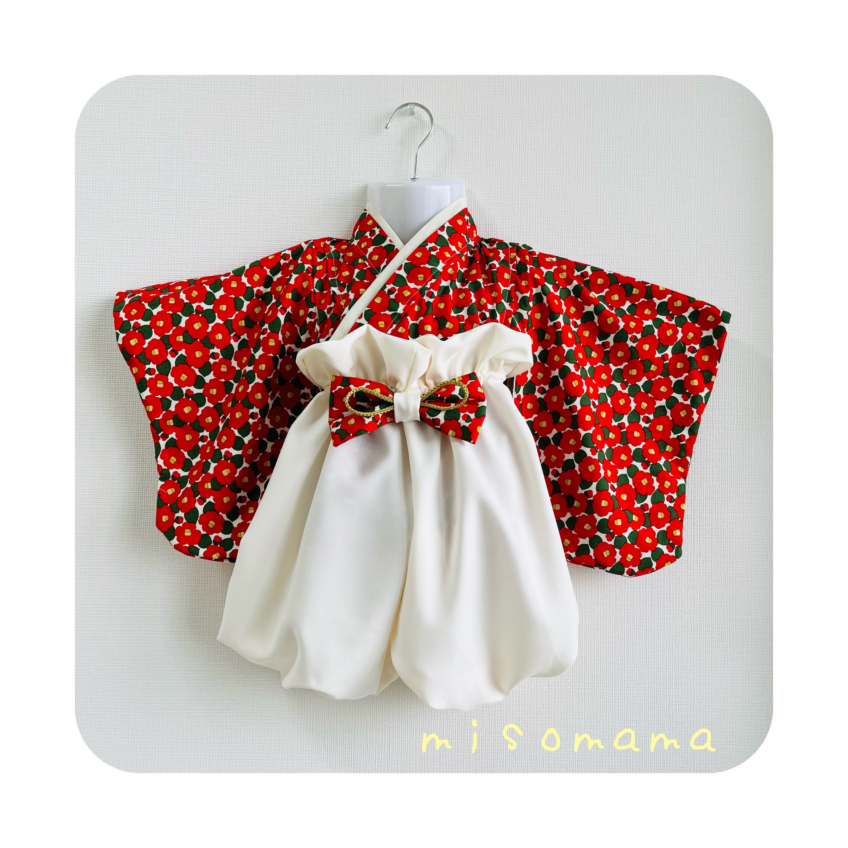 ♡ベビー袴♡ 椿柄