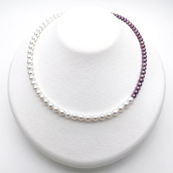 超極小ケシパールネックレス 芥子 無核 淡水 本真珠 バロック 3~4mm