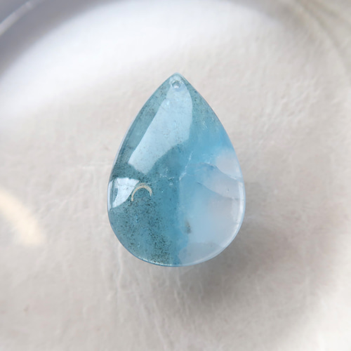 大特価 穴あき] 通販 Stone☆G 天然石 -1833- バイカラーアクアマリン アクセサリー