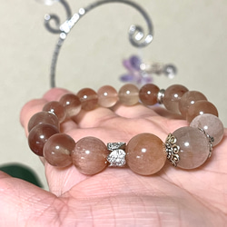 希少ෆ˚*ピンクサゲニティッククオーツブレスレット 
