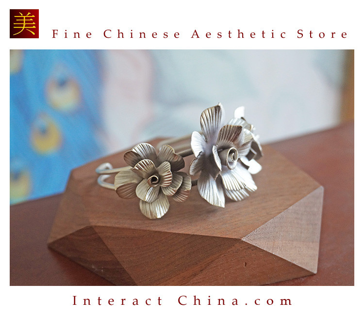 100％ハンドメイド 99 高純度スターリングシルバー カフブレスレット#122