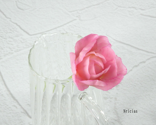 枯れない 小さめ ミニ チューリップ ✿クレイフラワーNO.GT7-P1 アート