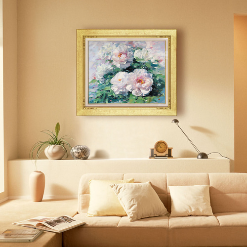 50×61㎝「シャンデリア　２」油彩・原画・F12 50×61㎝「シャンデリア 2」油彩・原画・F12 50×61