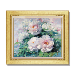 送料込 1点物 絵画 油絵 人物 希少 名品 名作 逸品 オリジナル 上品な微笑み】油絵原画 F12サイズ 一点物 豪華プレゼント付き