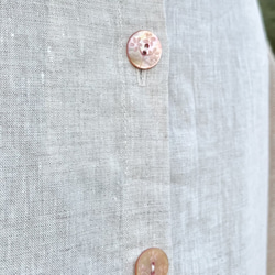 ゆったりリネンワンピ♡たっぷりレースの重ね着ワンピース（25s−025） 4枚目の画像