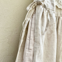 ゆったりリネンワンピ♡たっぷりレースの重ね着ワンピース（25s−025） 18枚目の画像