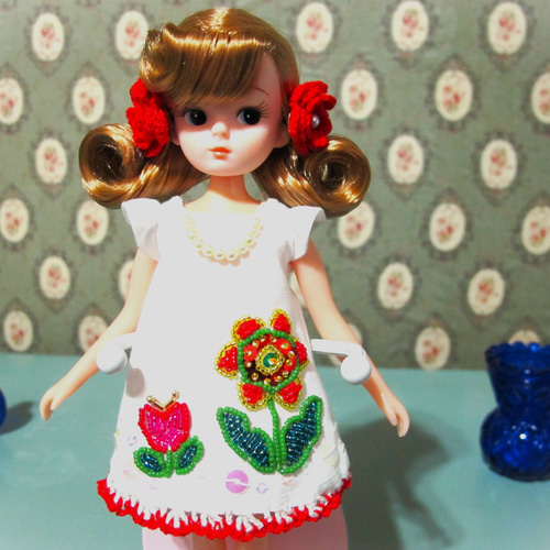 レトロリカちゃん（復刻版初代リカちゃん)用 お洋服 アウト