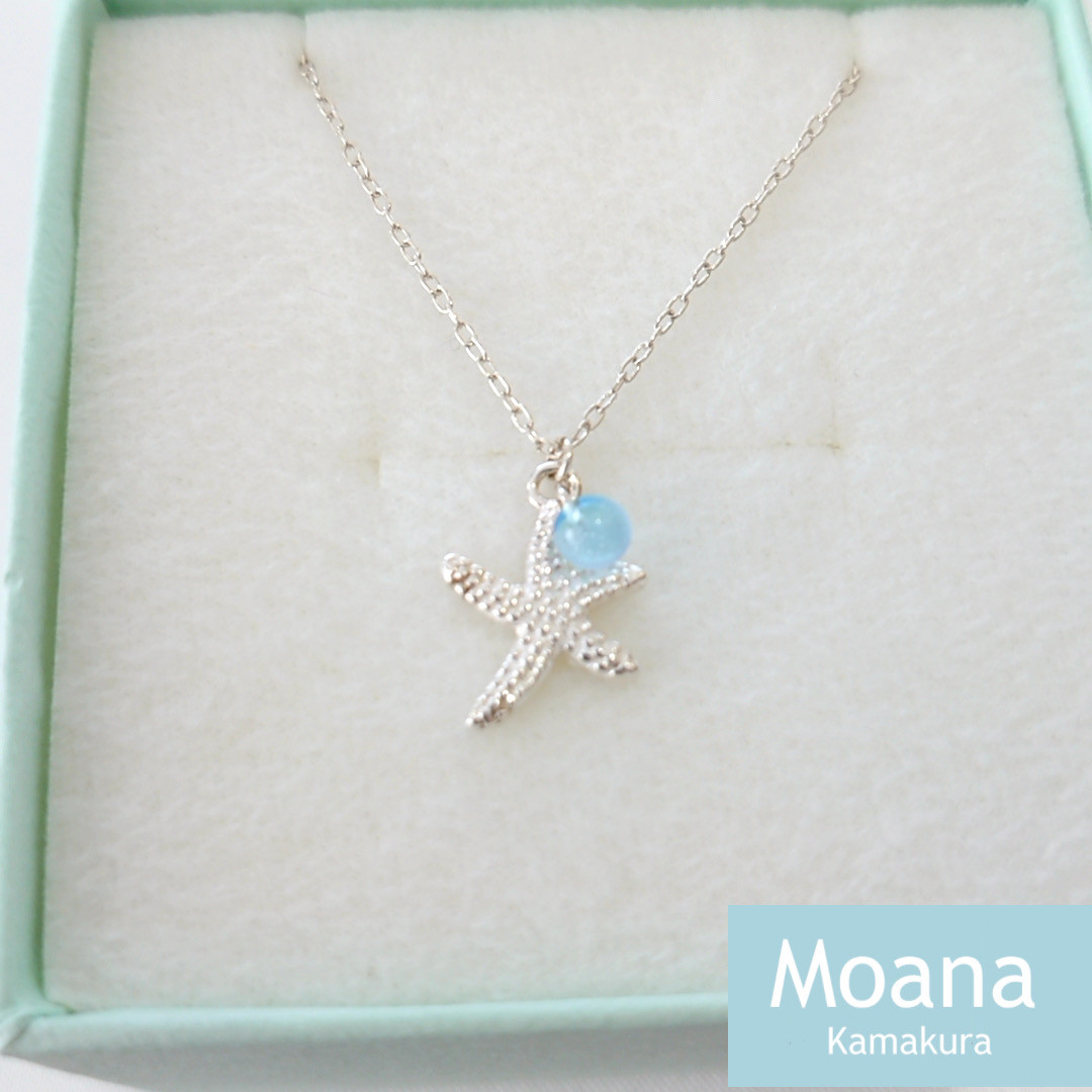 Sea Star ネックレス Crystal Baby Blue Sea Star ネックレス Crystal Baby Blue
