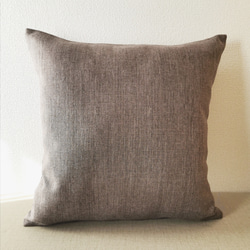 コットン100% グレー 無地 クッションカバー 44×44㎝ (45cm角用