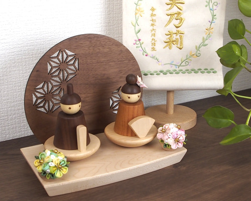 限定特価＆選べる特典付き ゆらゆら積み木のおひな様セット ひな人形