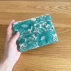 専用【green】ポーチ ミナペルホネン forest tile 2点セット forest tile ファブリック - minä perhonen