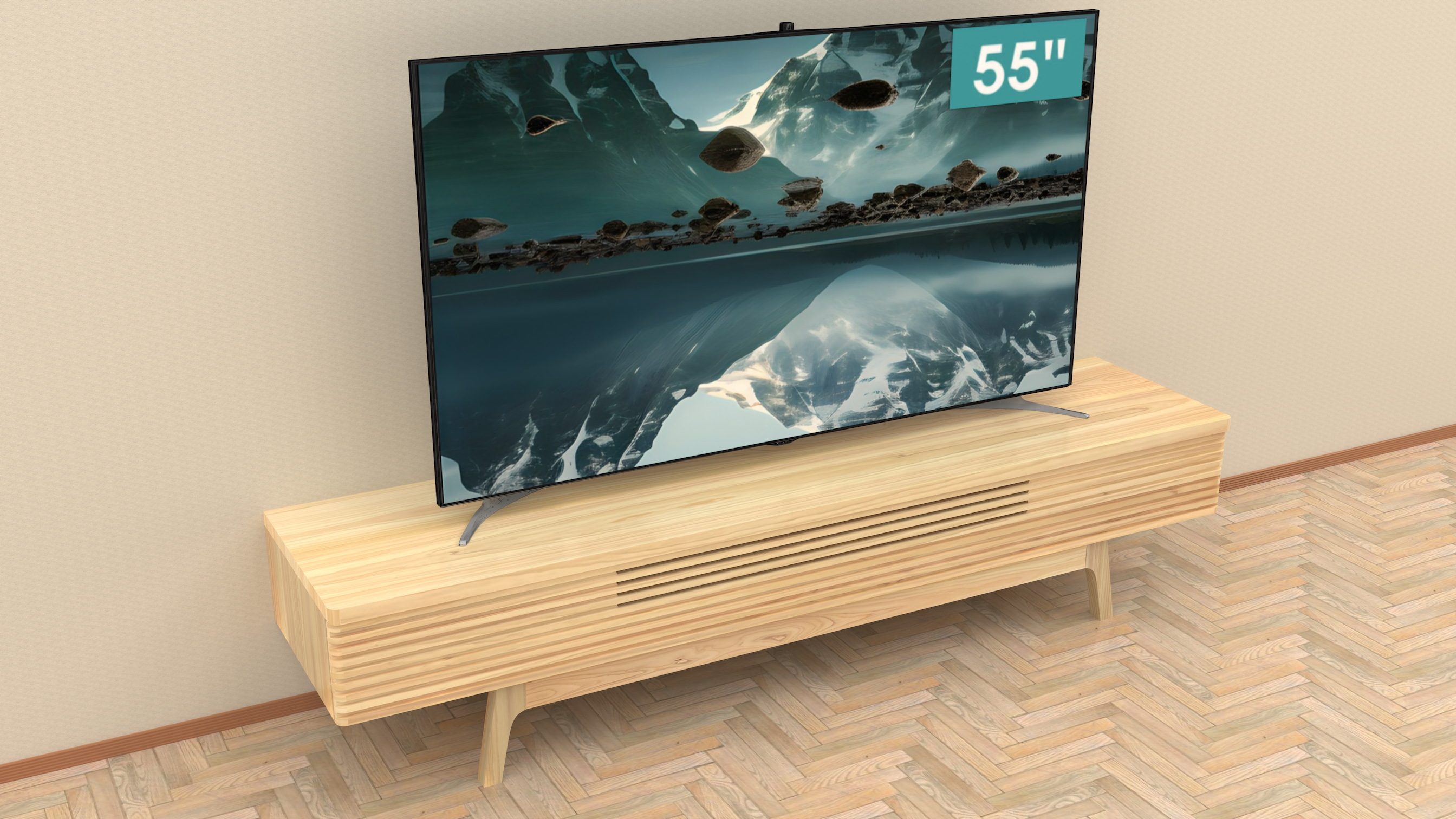 「ローマ_T25_one」 手作りテレビ台・桧（四国産）無垢材・w170 33,930円