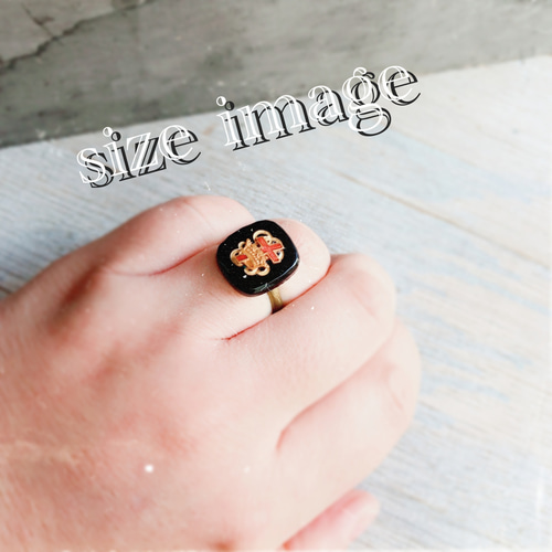 ヴィンテージ テンプル騎士団 スタンピング モノグラム ブラック