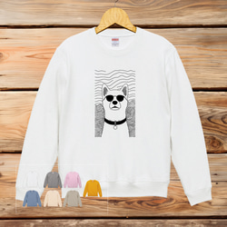 柴犬 サングラス 【名入れ・コメント可】トレーナー 柴犬 豆柴 面白い おもしろ 犬好き プレゼント 1枚目の画像