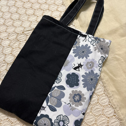 ハンドメイド ミニぺたんこトートバッグ 和テイスト 2 トート