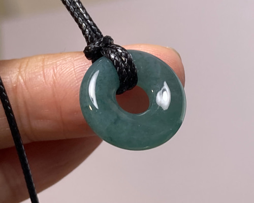 RS9-63 美品 玉壁 平安守り 天然ドグアテマラ産 A貨 本翡翠 ルース  